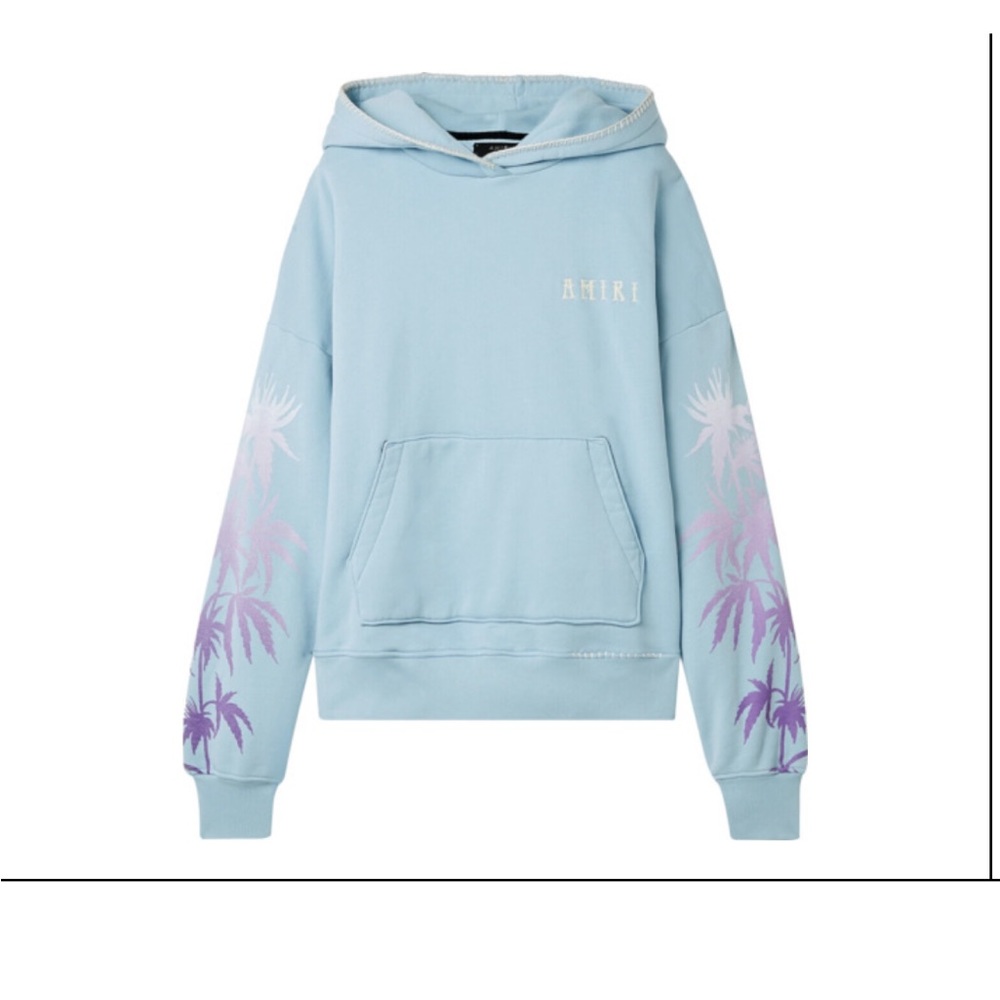 Amiri Blue Eternal Happiness Hoodie Authentic As Seen on Future FREE SHIPPING